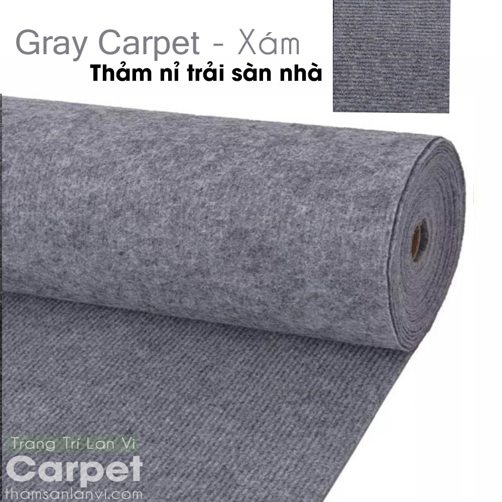 Thảm trải sàn nỉ - Thảm lót sàn trải phòng giá rẻ trải dày 3mm trải sự kiện, trải cửa hàng, phòng ngủ