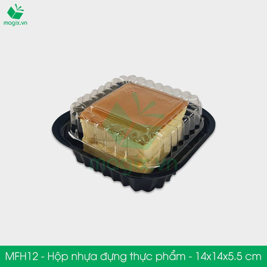 MFH12 - 50 Hộp nhựa đế đen nắp trong HT12