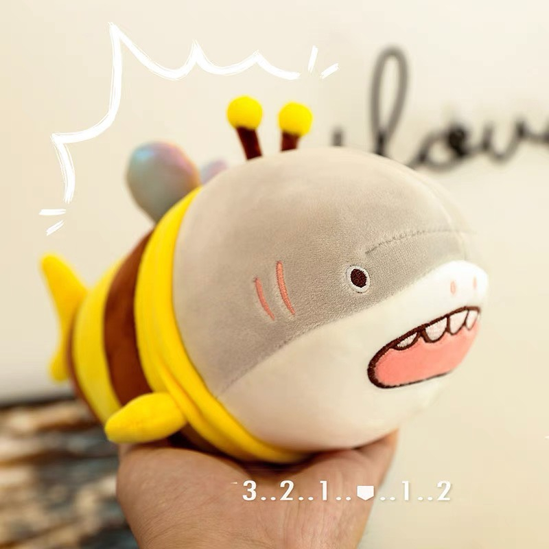 Gấu Bông Cá mập Cosplay Ong - Shark Bee Cao Cấp