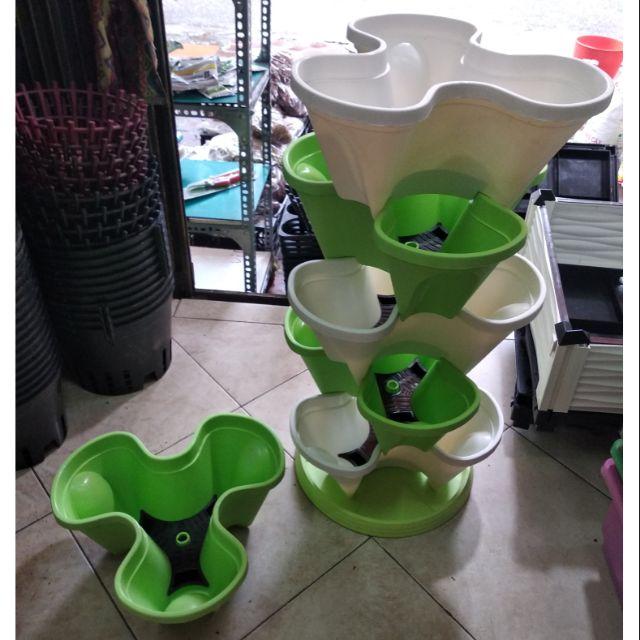 Tháp trồng hoa 6 tầng 1 đĩa