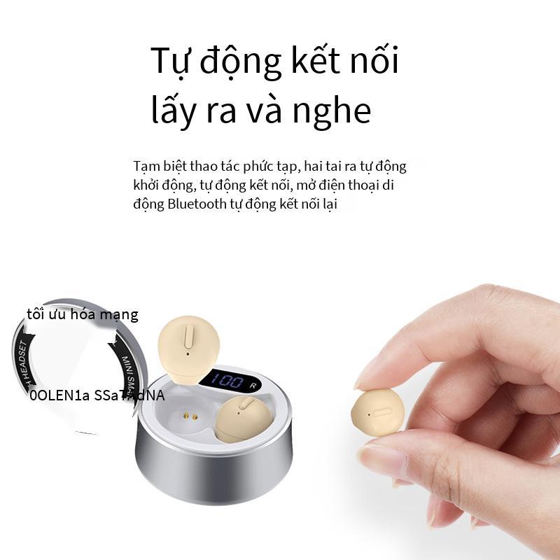 Ưu đãi đặc biệt Tai nghe bluetooth hai tai không dây TWS X21T thể thao mini bán trong tai siêu nhỏ siêu nhỏ có ngăn sạc màn hình kỹ thuật số