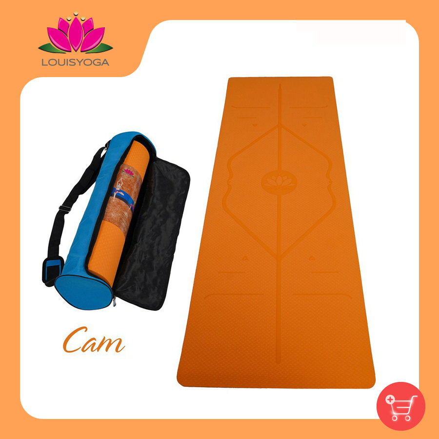 Thảm tập yoga gym định tuyến 8mm chất liệu TPT an toàn khi sử dụng dộ bám cao