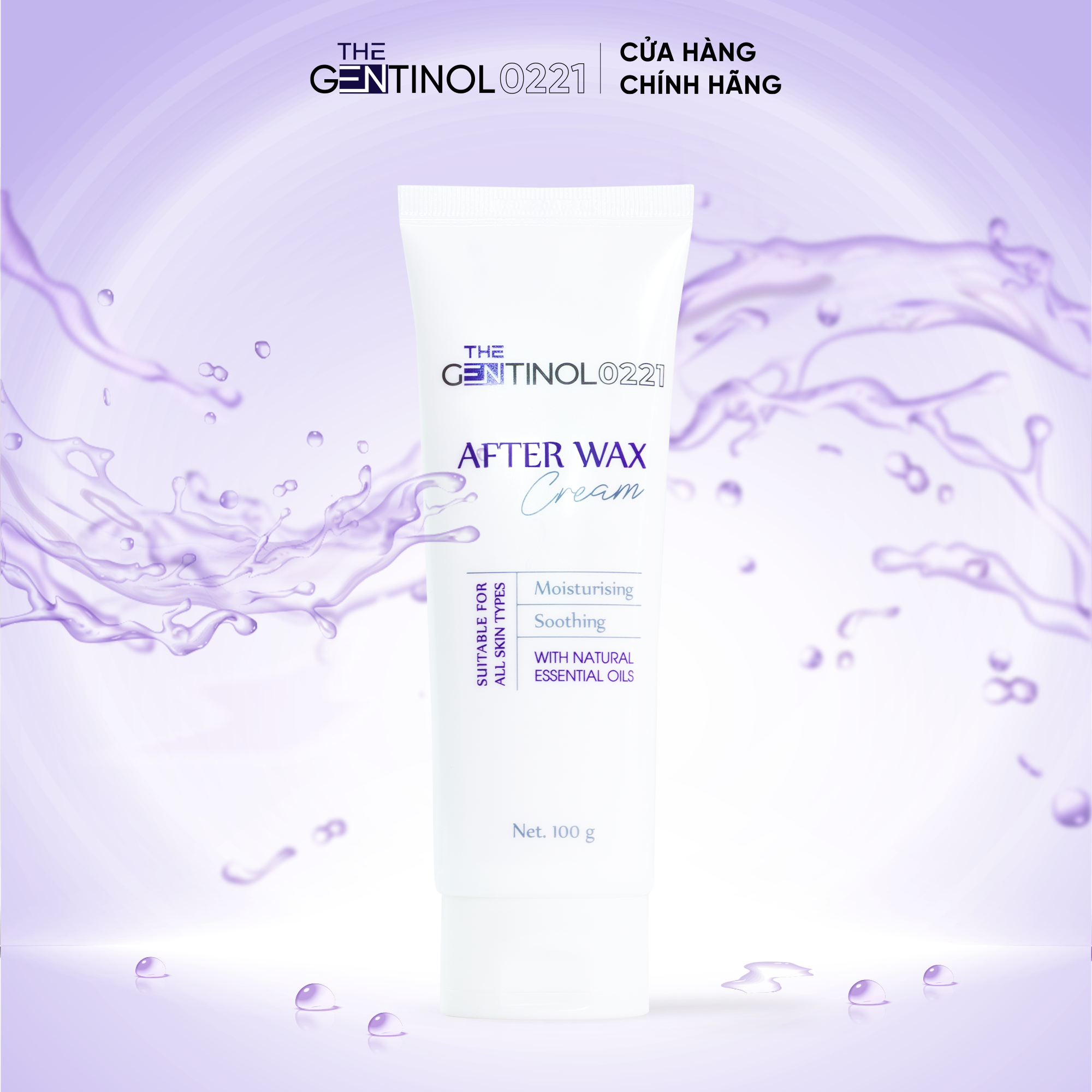 Kem dưỡng ẩm và phục hồi làn da sau khi tẩy AFTER WAX CREAM The Gentinol 0221 100g