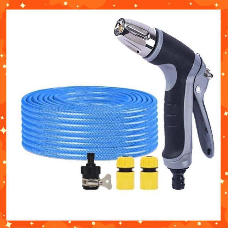 Bộ dây và vòi xịt rửa xe tưới cây tăng áp 7-10m  206817