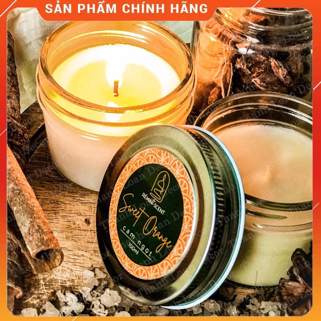 Nến thơm hữu cơ organic cao cấp Remini Scent - Hương thơm tự nhiên thư giãn - Không khói và an toàn sức khỏe - 1 hộp