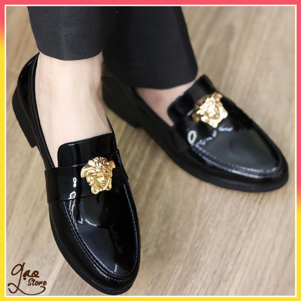 Giày Lười Nam Da Bóng  Mã L182