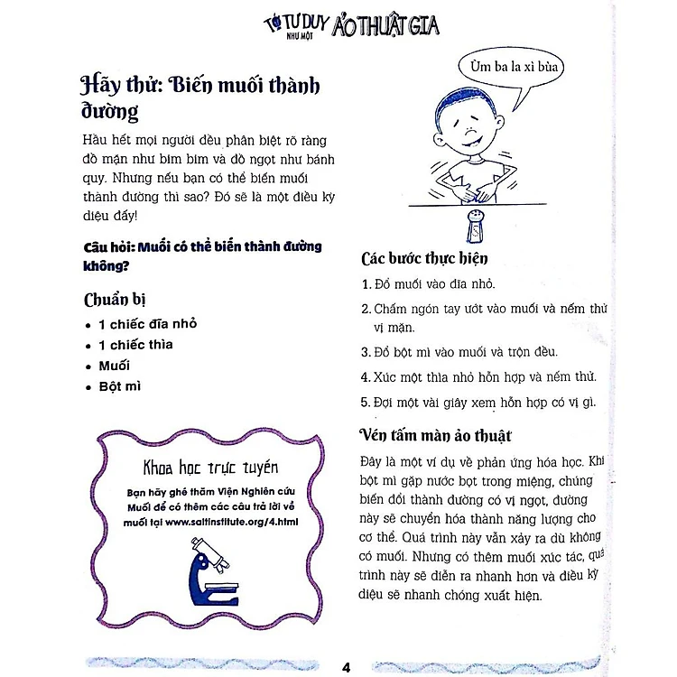 Sách Tớ Tư Duy Như Một Ảo Thuật Gia - Tất Tần Tật Về Thí Nghiệm Thần Kỳ