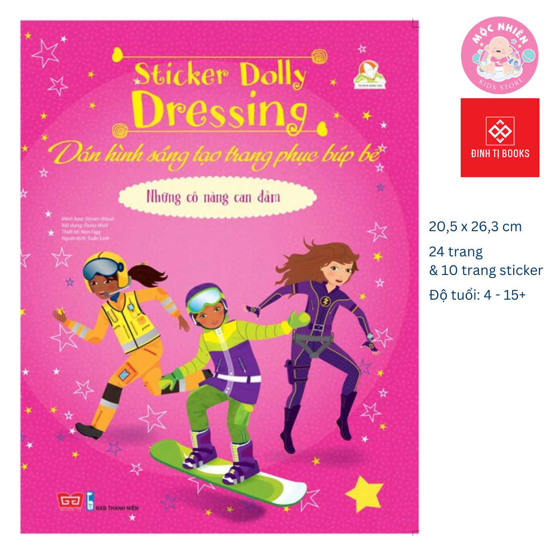 Hình ảnh Sách Sticker Bóc Dán Quần Áo Búp Bê Cho Bé Gái - Sticker Dolly Dressing - Đinh Tị