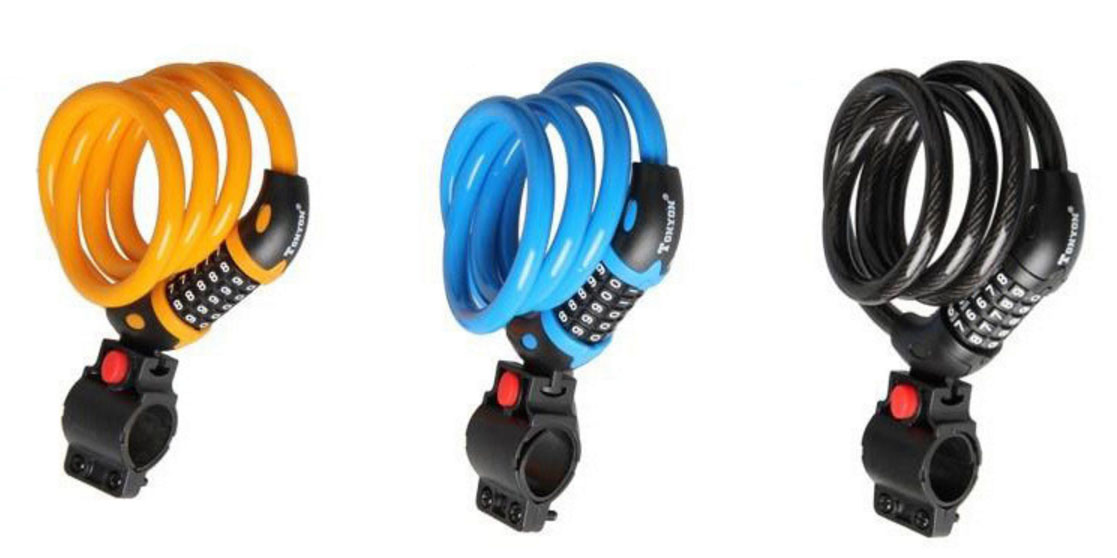 Khóa Xe Đạp, Xe Máy 5 Số, Siêu Bền, Khó Cắt