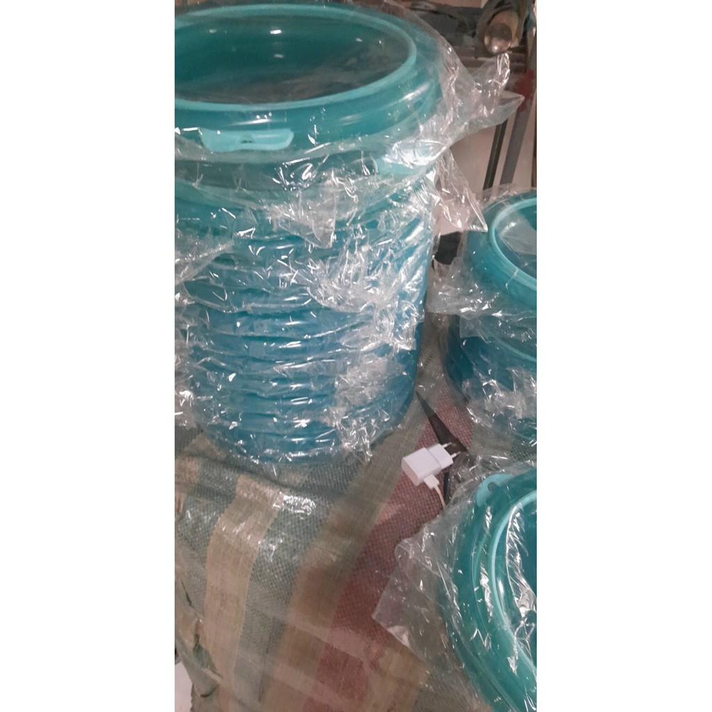 Thau trộn mồi silicon gấp gọn