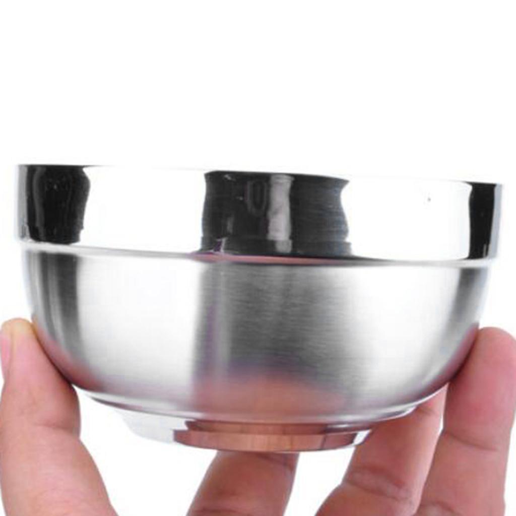 2Pcs Double Walled Stainless Steel Mixing Bowl
