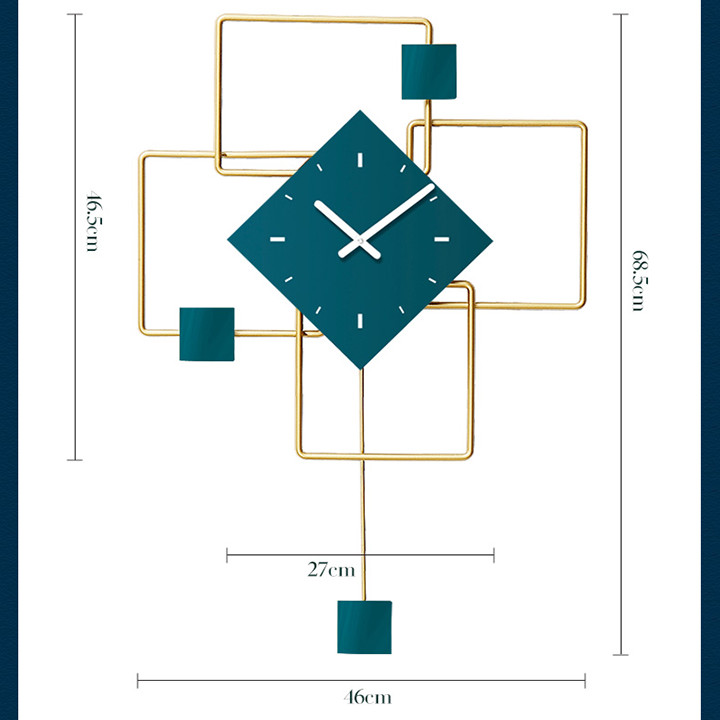 Đồng hồ hiện đại treo tường 20inch (kt 46x68,5cm)