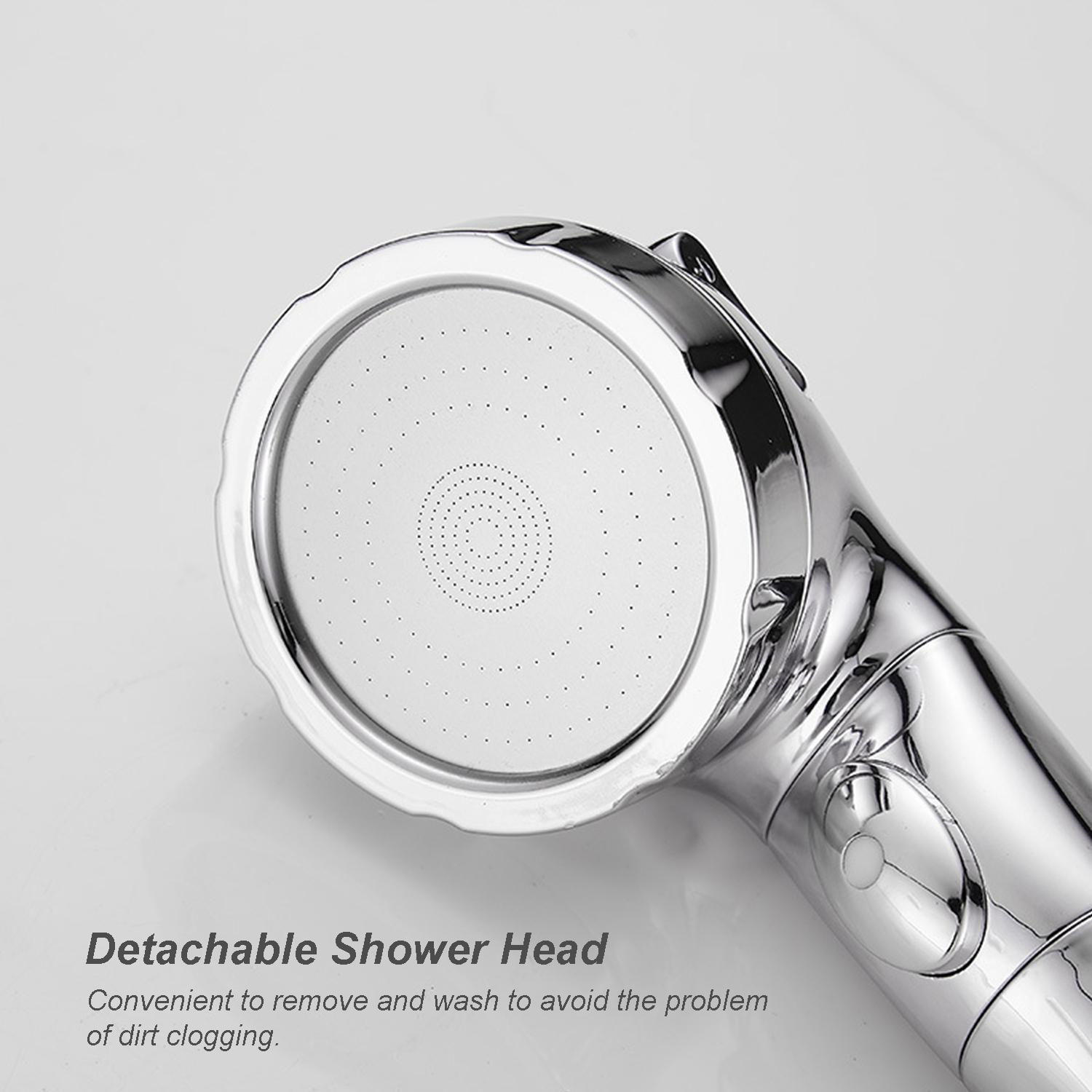 Đầu vòi sen cầm tay áp suất cao với 3 chế độ phun có công tắc BẬT TẮt tiết kiệm nước