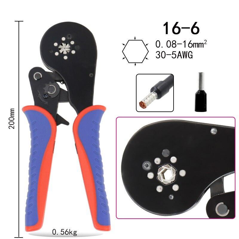 Ferrule Crimping Tool Kit - Sopoby Ferrule Crimper Plier 0.08-16mm2 /1200pcs Wire Ferrules Crimp Wire Ends Terminal