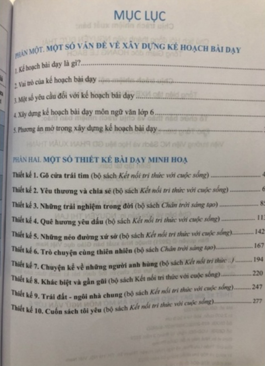 Sách - Thiết kế bài dạy theo phương án mở Môn Ngữ Văn Lớp 6