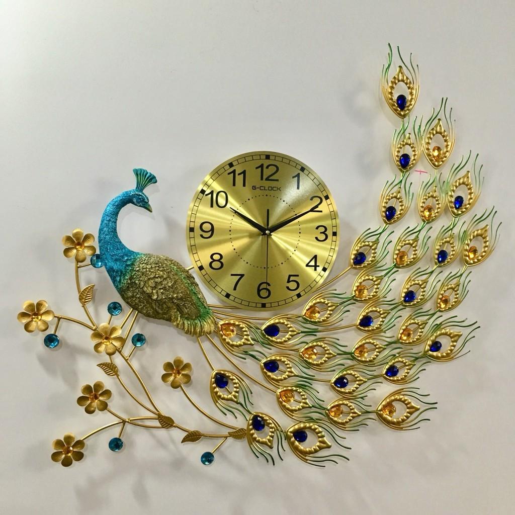 Đồng hồ treo tường GCLOCK loại to KT 750mm cao cấp làm từ kim loại sơn tĩnh điện chạy máy kim trôi chuẩn