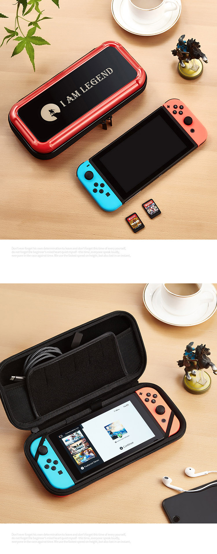 Bao đựng nhựa cứng CHO MÁY Nintendo Switch MẪU mario