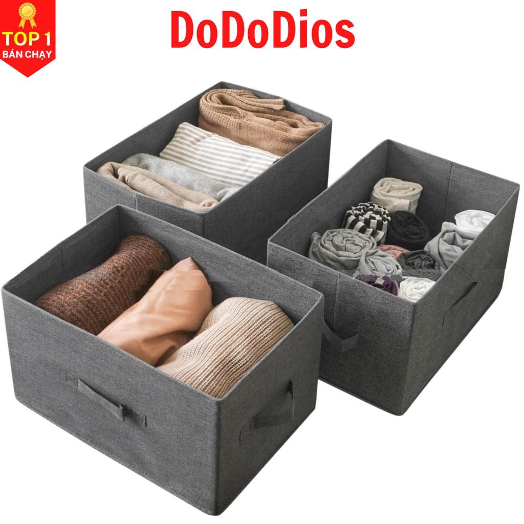 Hình ảnh Hộp vải đựng quần áo DoDoDios - không nắp - phong cách Nhật Bản - TD2