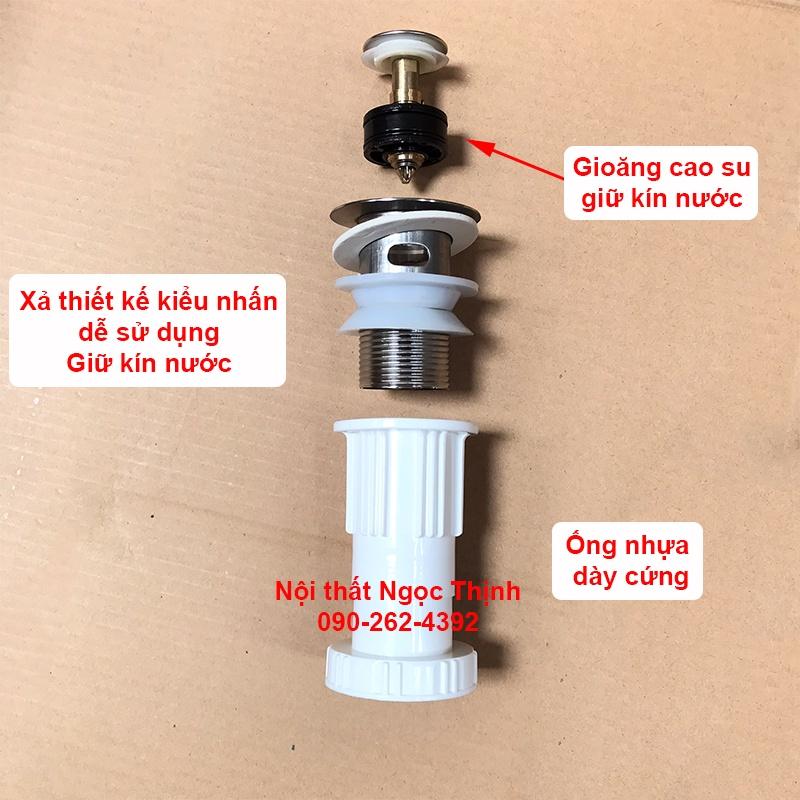 Xả lavabo ruột gà chống hôi - xả Xi phông gắn lavabo sứ
