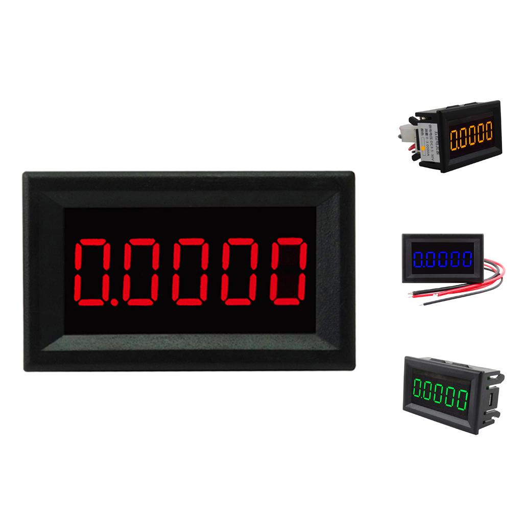 DC 3.5-30V Mini 5 Digit Digital Red LED Ammeter Current Meter Panel Car