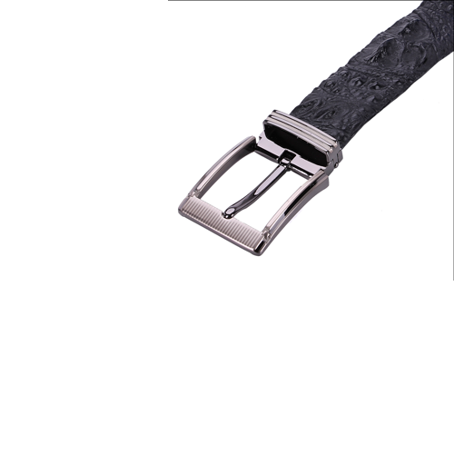 HC4709-10-11-12 - Thắt lưng nam da cá sấu Huy Hoàng gai lưng 4P đầu kim màu đen, nâu đất, nâu đỏ, vàng bò