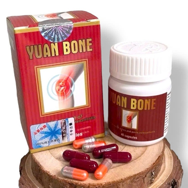 Viên uống đau nhức xương khớp Yuan Bone xuất xứ Malaysia - Hộp 40 viên - Mã số 1361