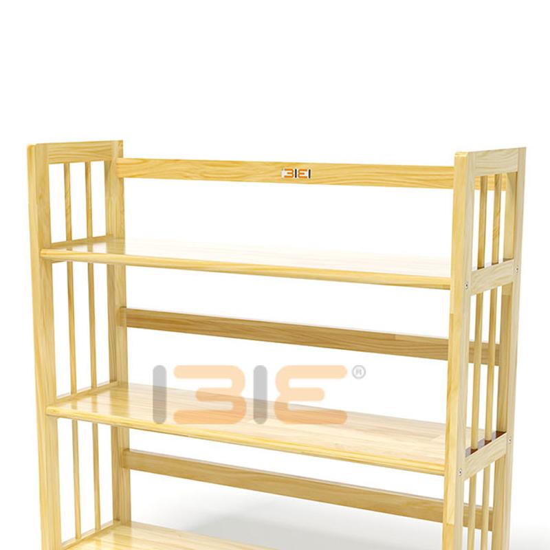Kệ Sách 3 Tầng Gỗ Cao Su IBIE HB390RN - Màu Tự Nhiên