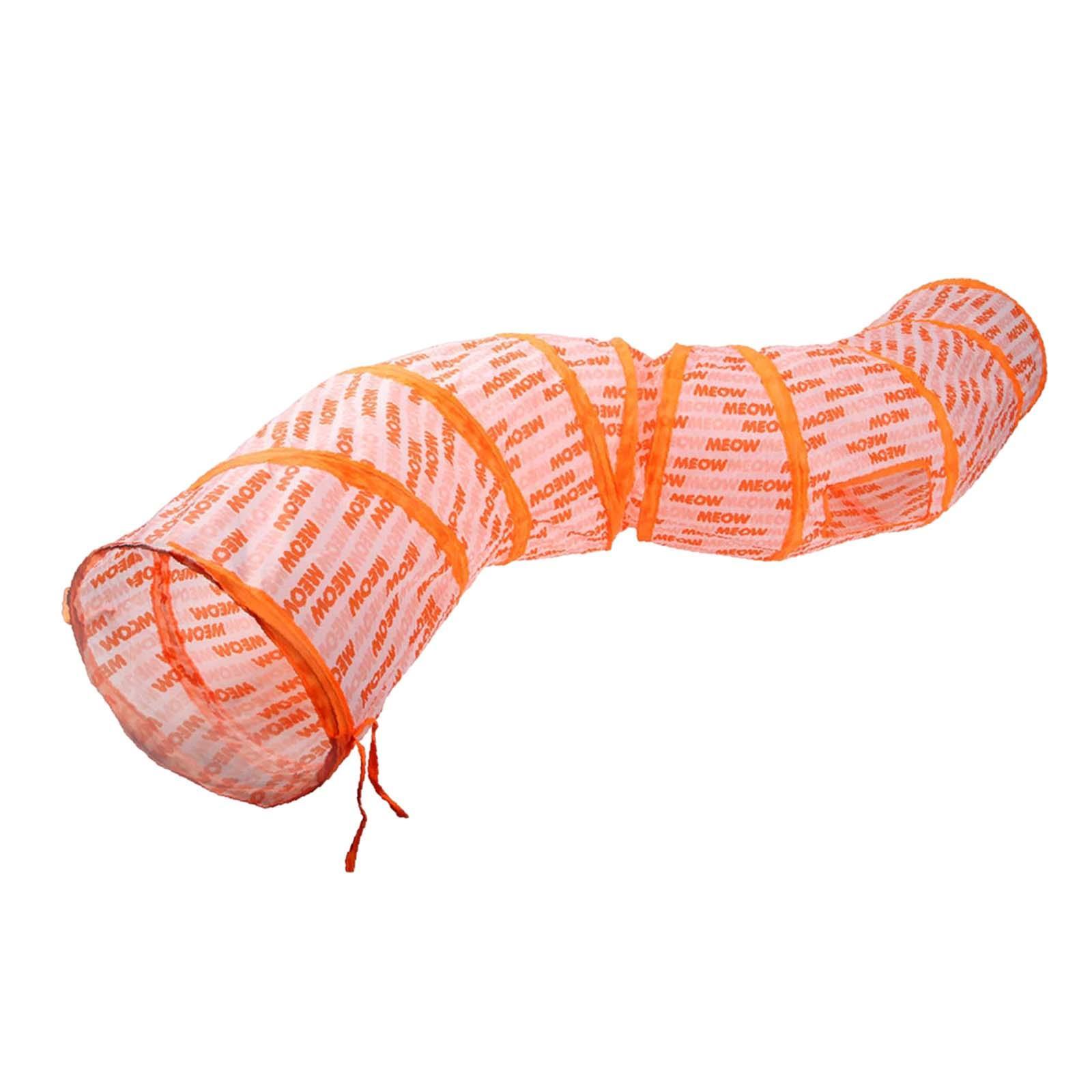 3 Pieces Cat Foldable Tunnel Toy for Bunny Kitten Small Animal Play Tunnel