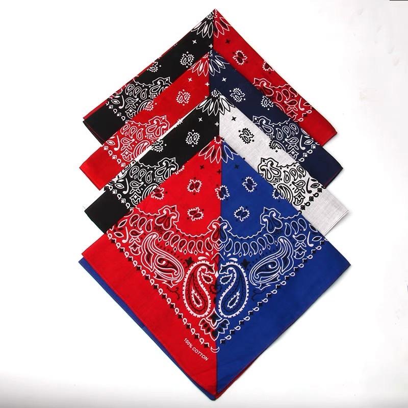 Khăn bandana nhiều màu họa tiết size 55x55cm