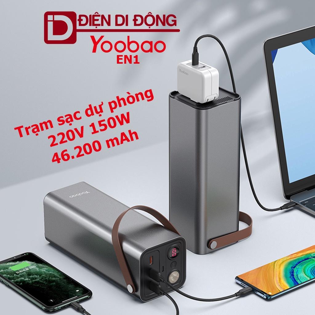 Trạm sạc dự phòng Yoobao EN1 46.200mAh 220V 150W sạc nhanh PD 65W - hàng nhập khẩu chính hãng