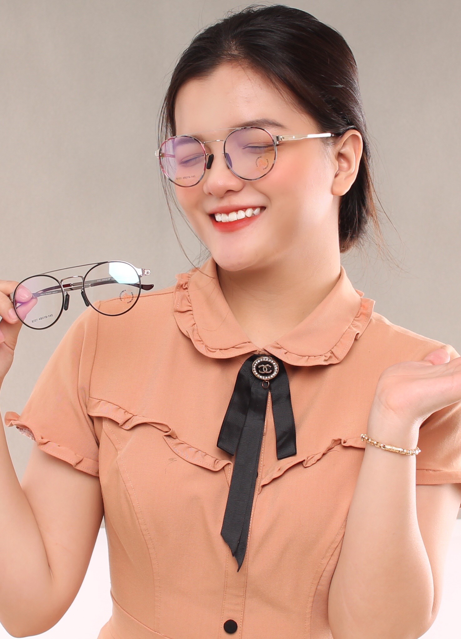 GỌNG KÍNH HỢP KIM SIÊU NHẸ HỢP THỜI TRANG – HÀNG CHÍNH HÃNG 8101