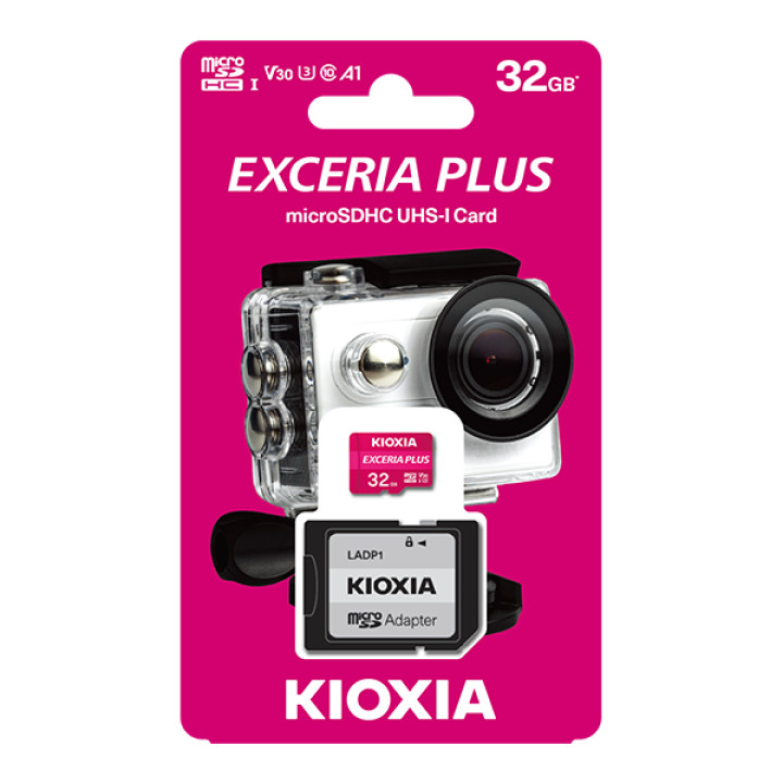 Thẻ nhớ Micro SDHC Exceria Plus UHS-I C10 100MB/s Kioxia (Có Adapter)- Hàng chính hãng