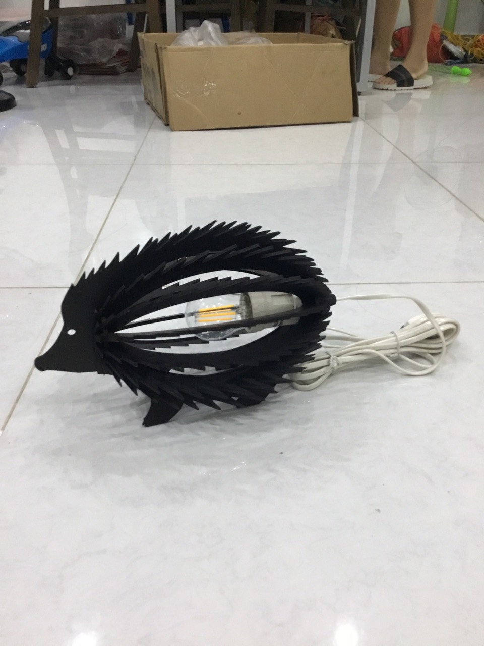 Đèn trang trí hình thú nhím trang trí nhà cửa