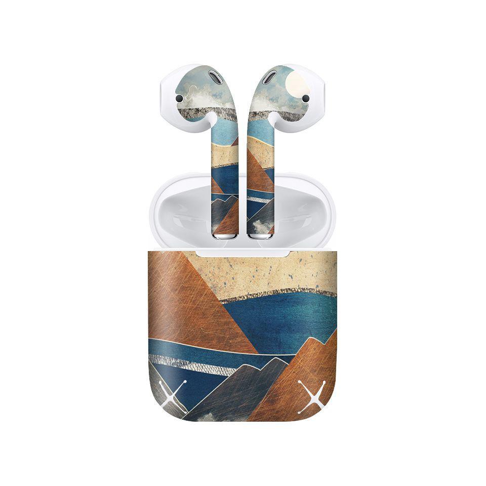 Miếng dán skin cho AirPods in hình giả sơn mài - GSM073