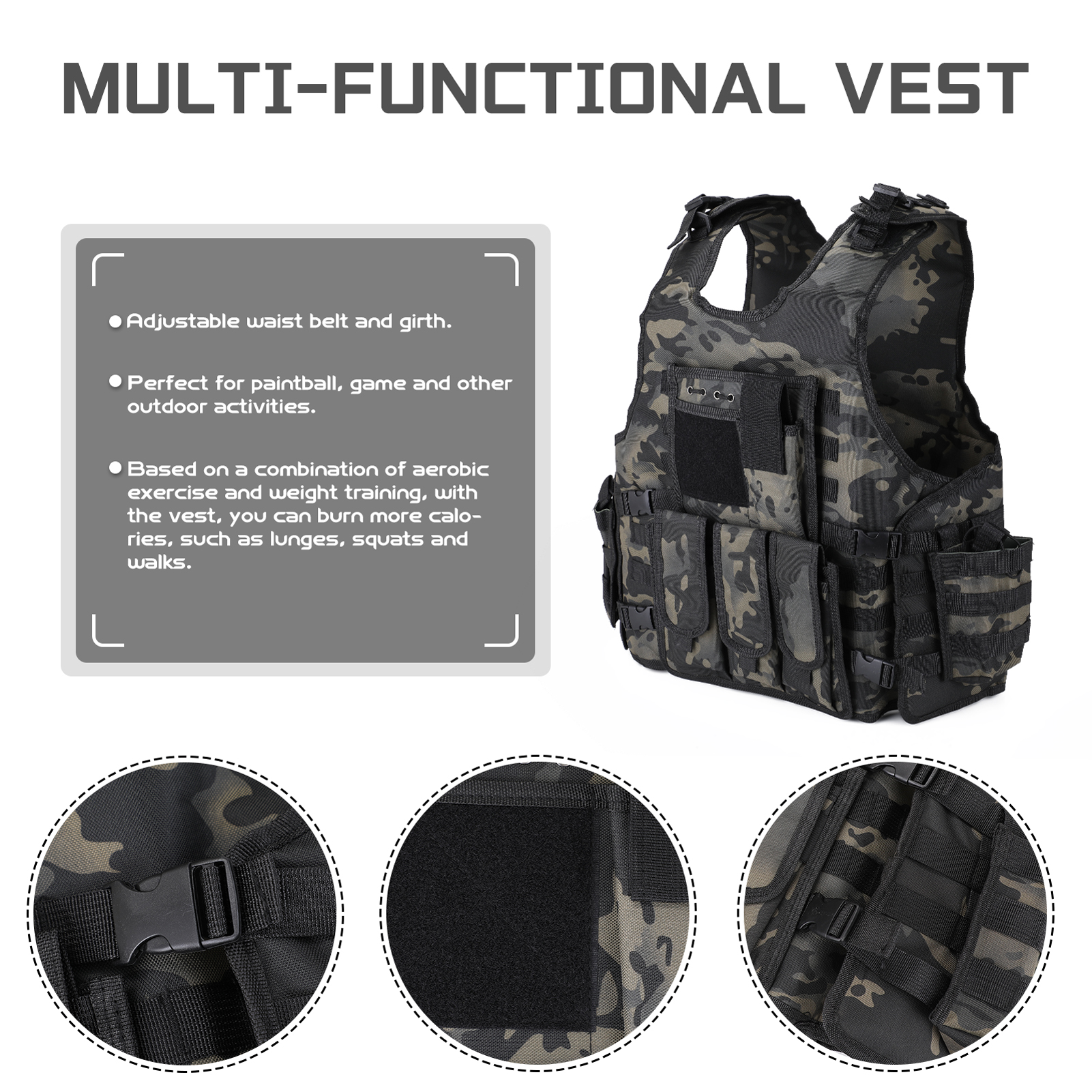 Áo Vest chiến thuật phong cách quân đội cá tính