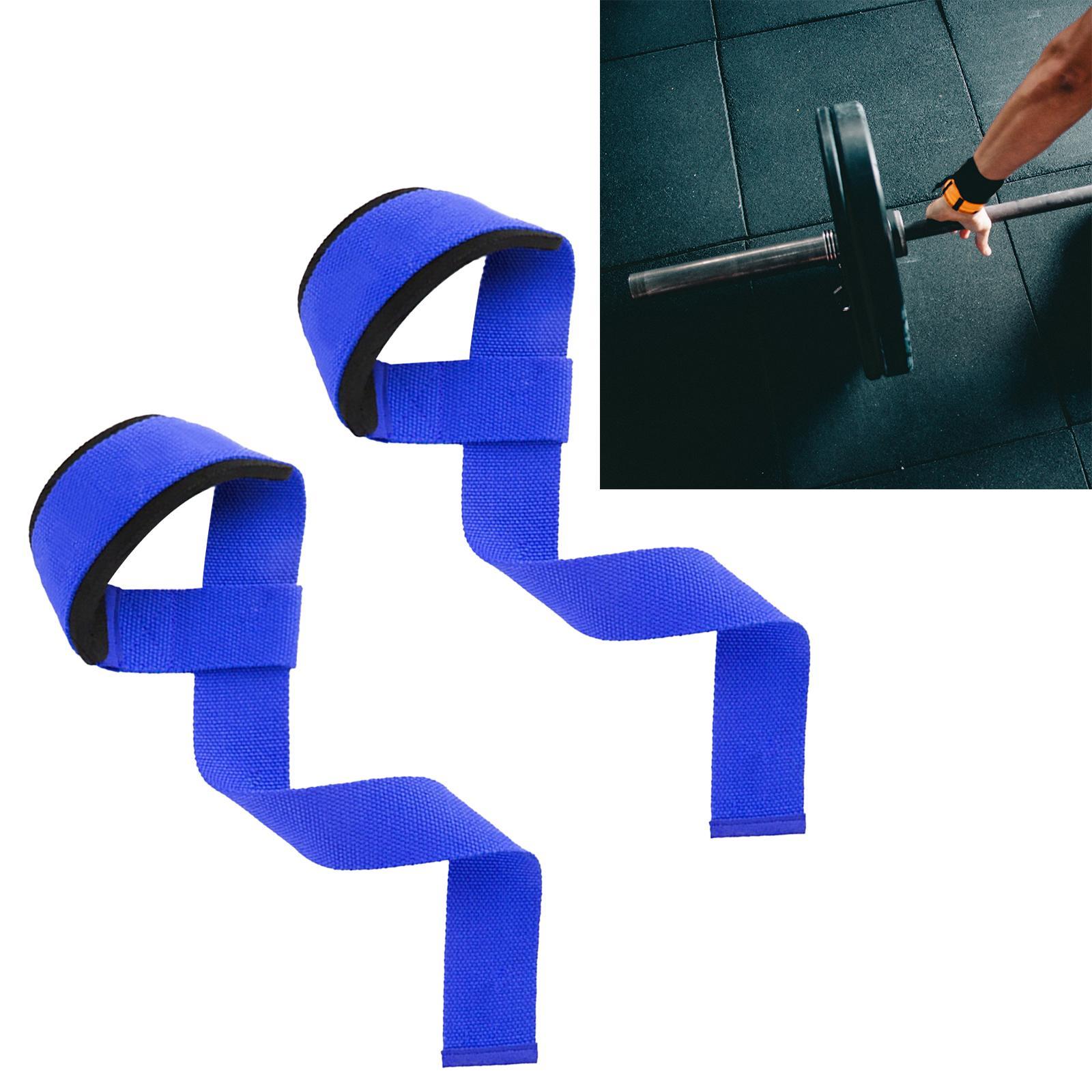 1 Pair Weight Lifting Straps Gym Wrist Wraps Lifting Straps Strength Training Weightlifting Wrist Straps for Dumbbell Bodybuilding Deadlifts