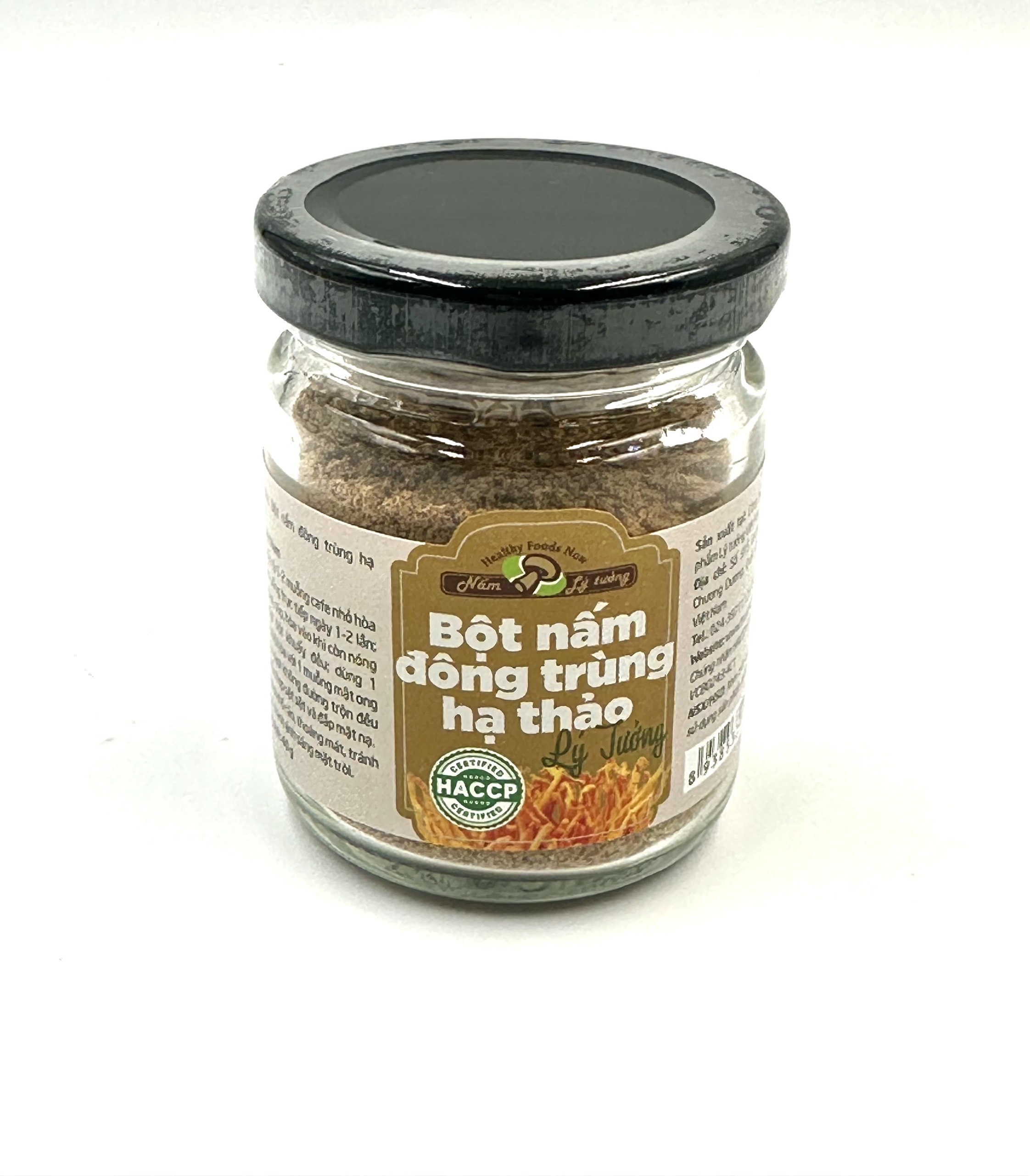 Bột Nấm Đông Trùng Hạ Thảo Khô Lý Tưởng 40g, Nấm Đông Trùng Hạ Thảo Dạng Bột Tiện Lợi, Dễ Hấp Thụ