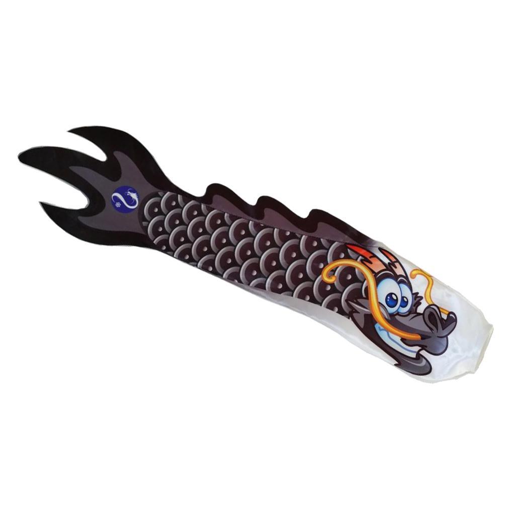 4pcs Chinese Dragon Flag Outdoor Windsock Carp Streamer Hanging Decor