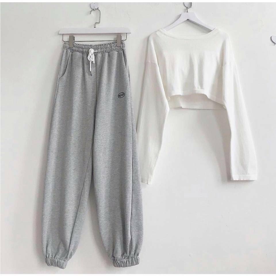 quần jogger nữ spun unisex vải cá 3 màu coco land ulzzang