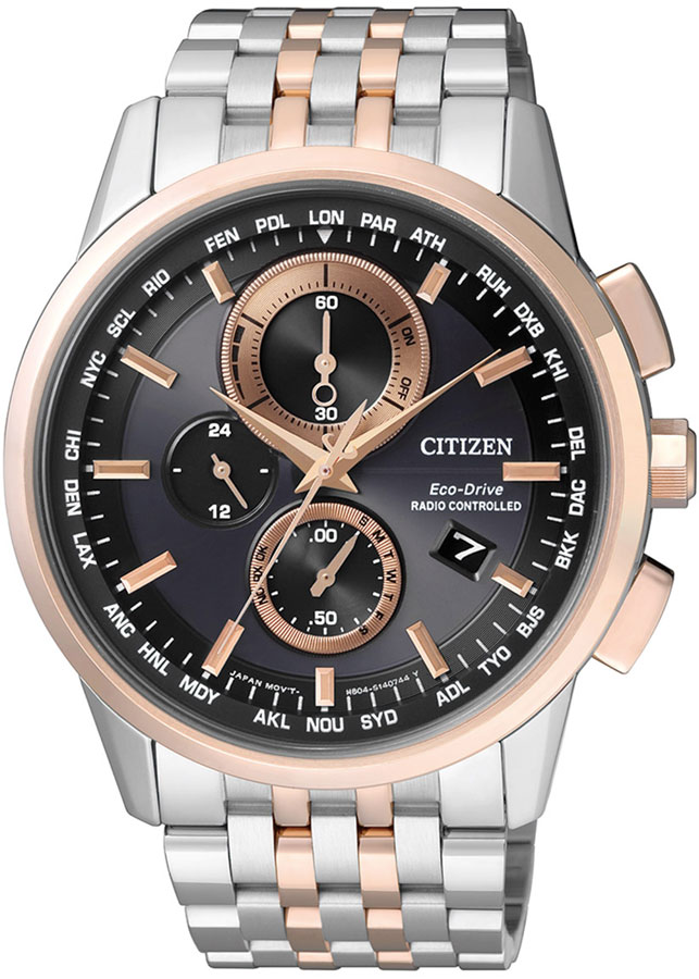 Đồng Hồ Nam Citizen Dây Thép Không Gỉ AT8116-65E - Mặt Đen (Sapphire)