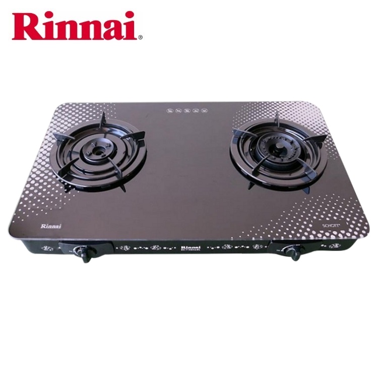 Bếp gas 6 tấc Rinnai RV-615Slim, Chén đồng có đầu hâm tiết kiệm gas - Hàng chính hãng