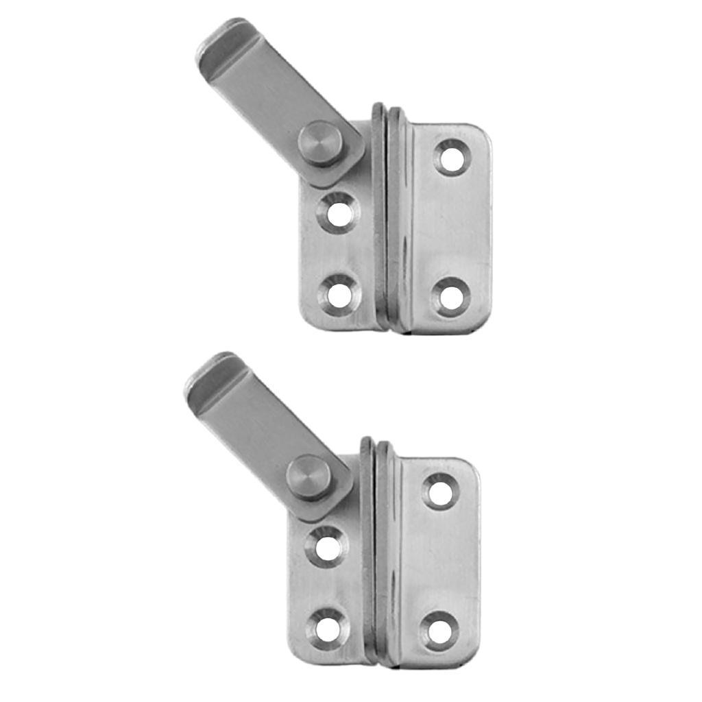 2pcs Stainless Steel Multi Purpose Lock Buckle Hasp Cabinet Bin Door Latch