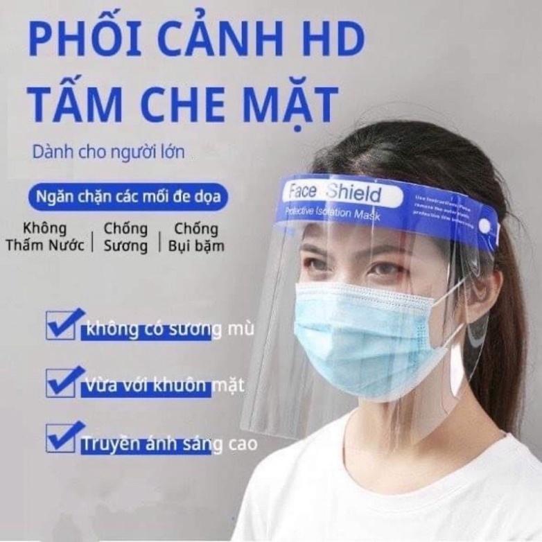 SIÊU SALE Tấm chống giọt bắn chống bụi , kính chống dịch mềm mại dễ sử dụng Face shield SIÊU SALE