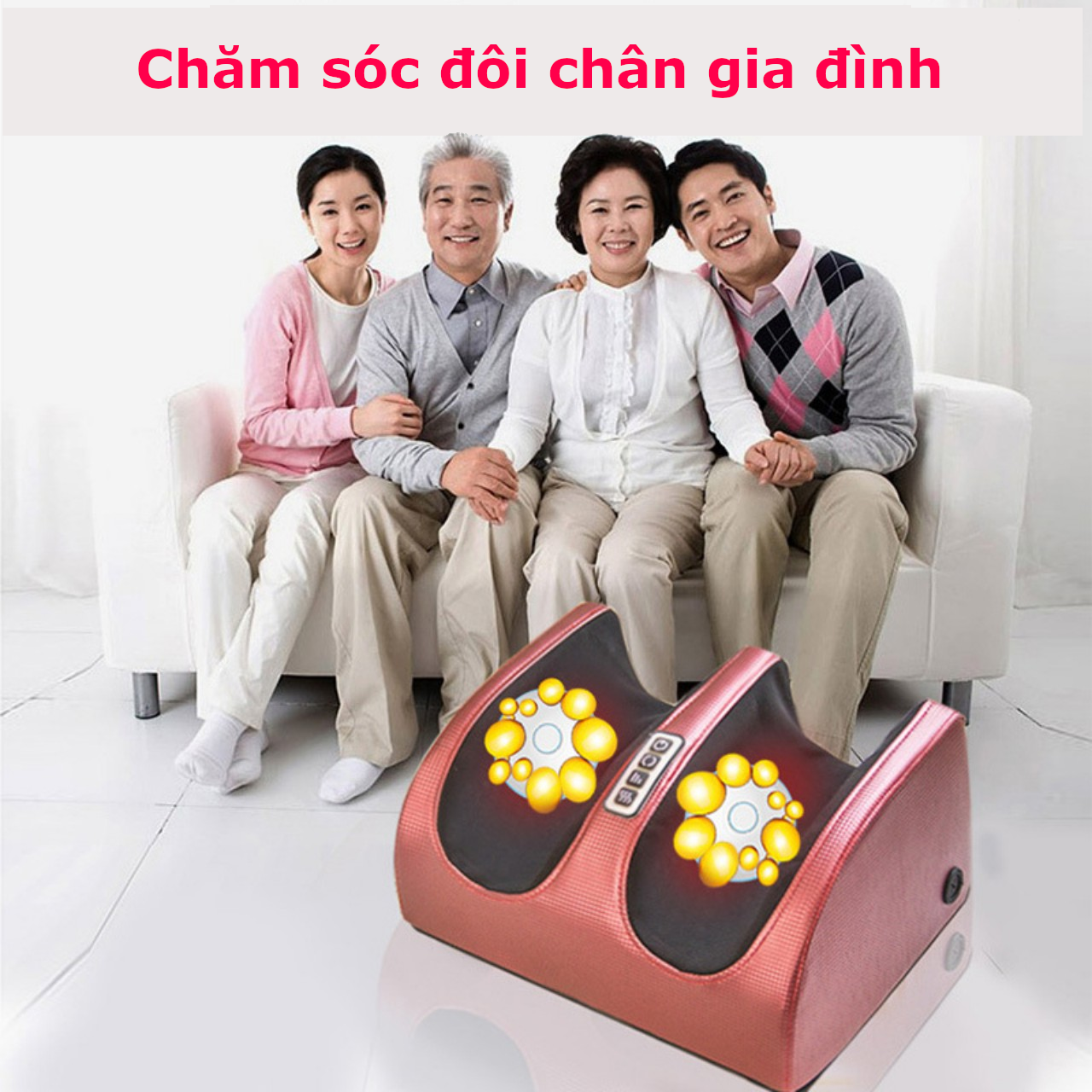 Máy massage chân chườm nóng cao cấp - Chăm sóc đôi chân gia đình - Quà tặng người thân