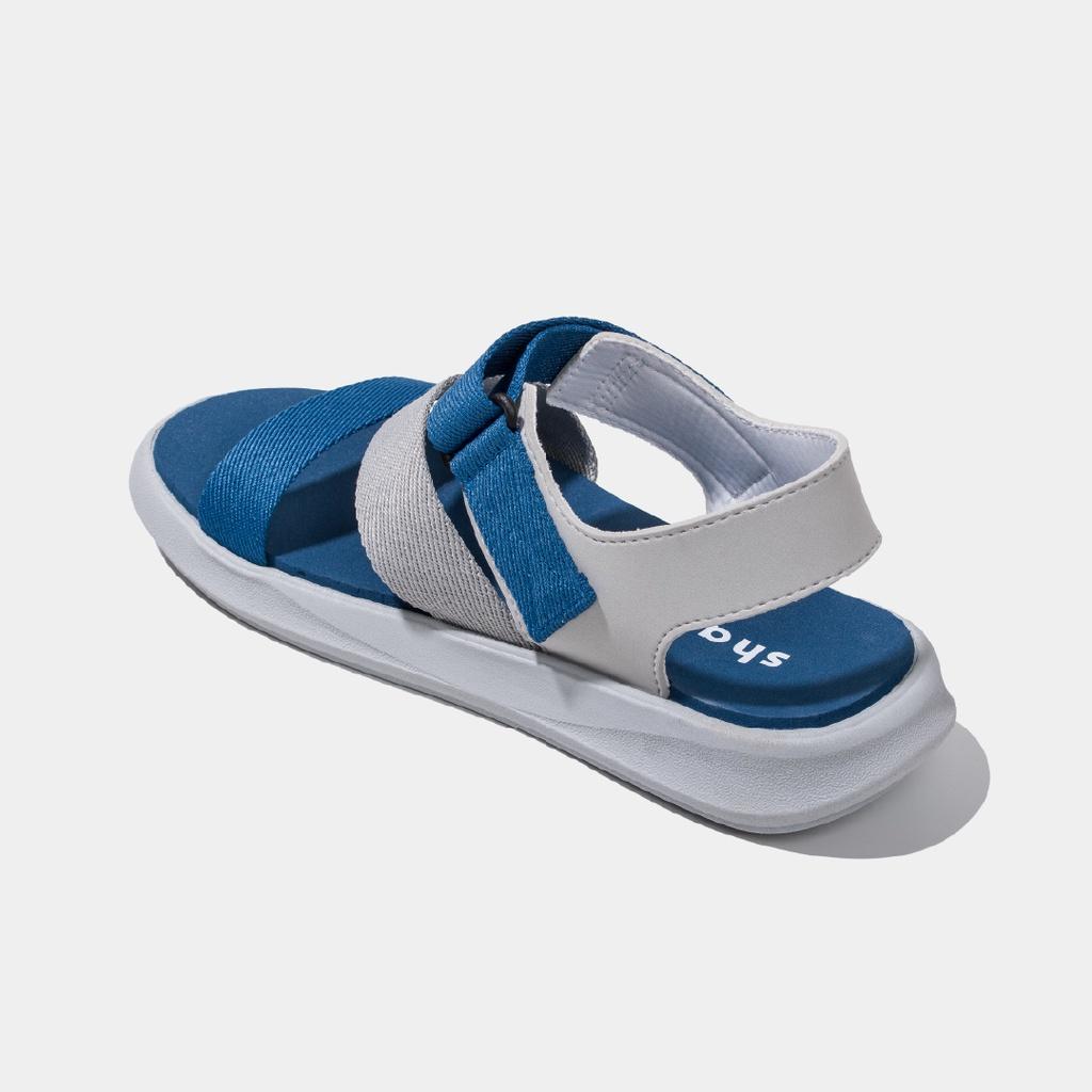 Giày Sandals Unisex Thời Trang Shat S2M Đế Xám Quai Xám Xanh S2M2323