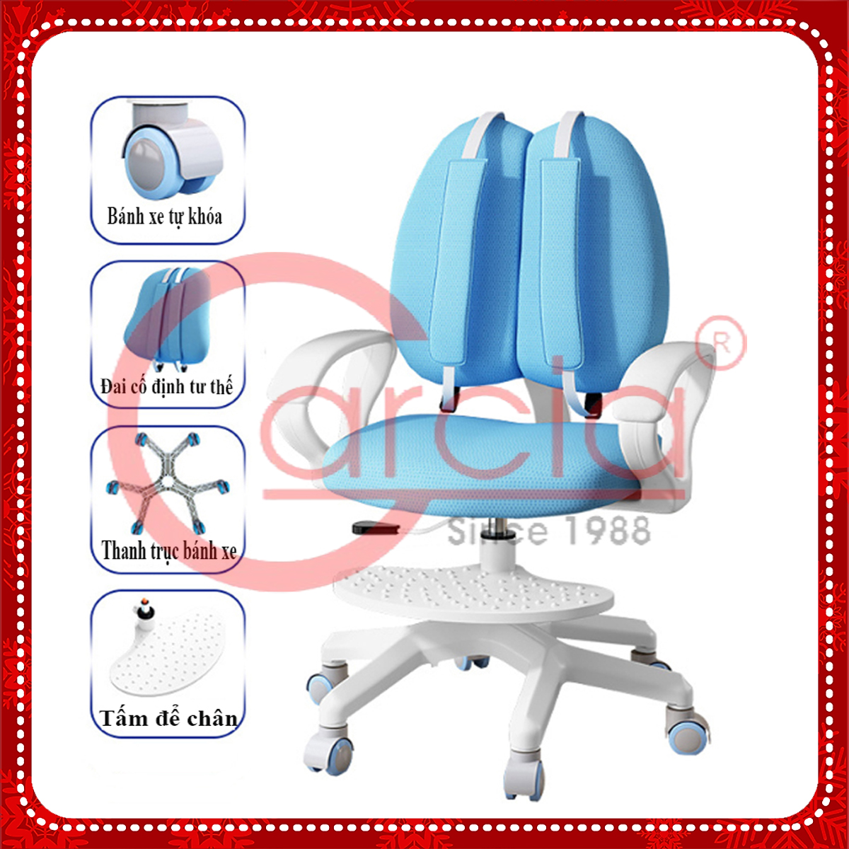 Ghế ngồi học trẻ em chống gù, chống cận - Ghế chống gù học sinh - Ghế học sinh - Hàng chính hãng
