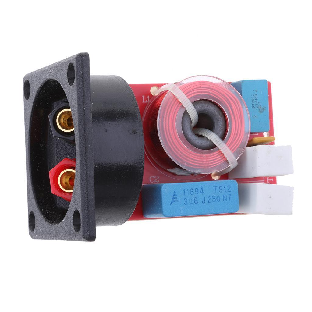 2 Pieces 2 Way Loudspeaker Crossovers Stereo 80W for Car Home Audio System