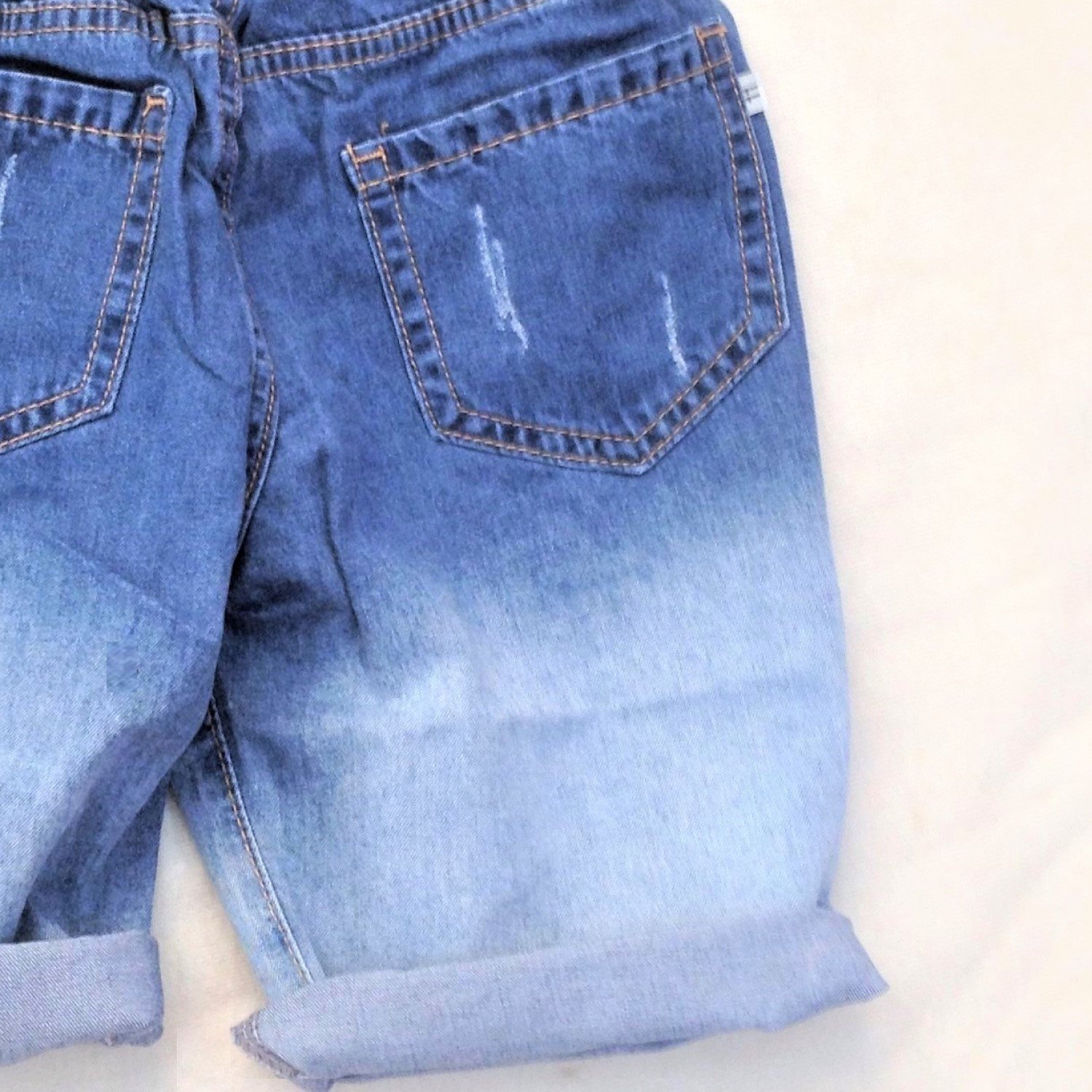 Quần jean lửng form body phong cách cho bé trai từ 22-34kg, vải jean wash,co giãn nhẹ, Q0002816