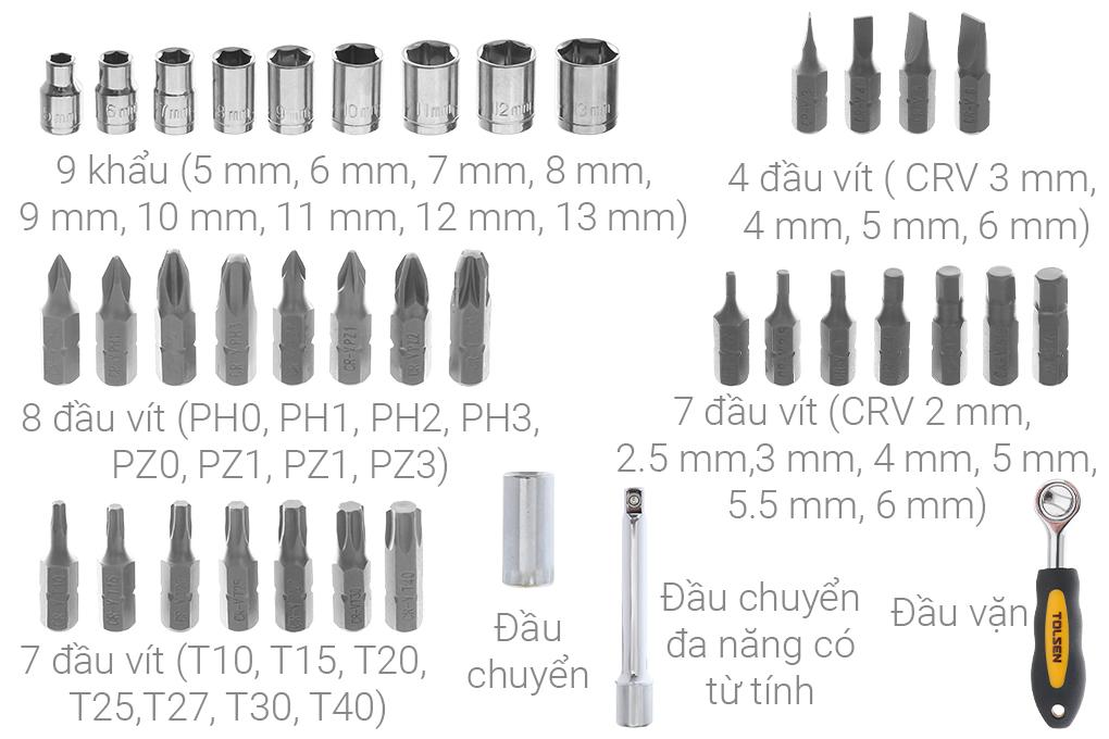 BỘ VÍT TÍP 38 CÂY TOLSEN 20035 - HÀNG CHÍNH HÃNG