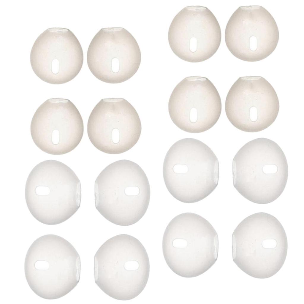 4 Pairs XReplacement Silicone Gel Ear Tips Buds In-ear Earphone Eartips